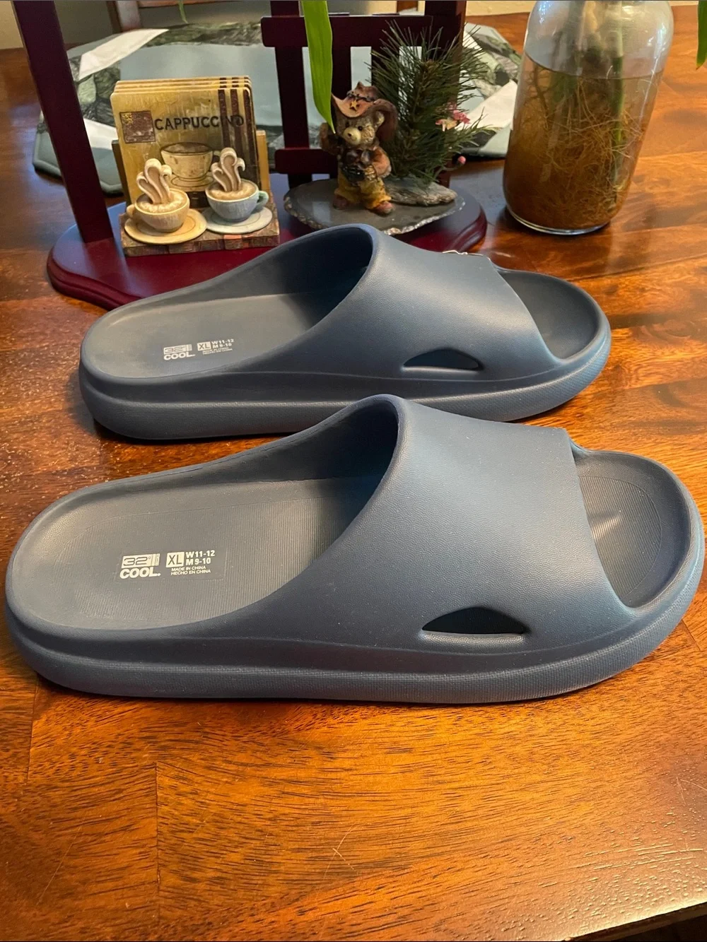 32 DEGREES COOL Cushion Slip-On Slides Women’s 11-12 Men’s 8-10 Blue